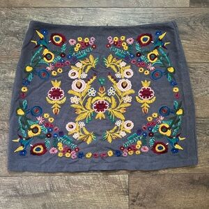 UMGEE | Floral embroidered boho mini skirt